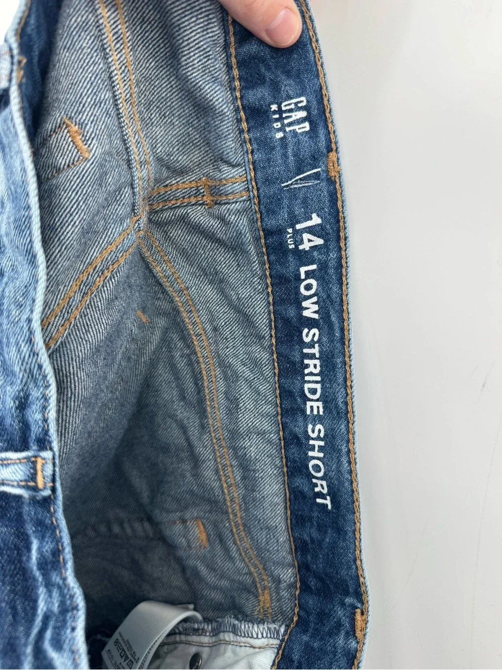GAP Kids Distressed Low Stride Denim Shorts Size 14 Plus GIRLS 100% Cotton